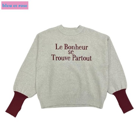 レディース　ニットプルオーバー（bleu et rose） ライトグレー 312