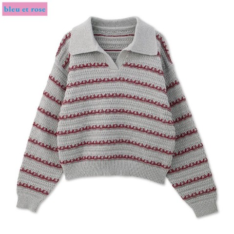レディース　ニットプルオーバー（bleu et rose）