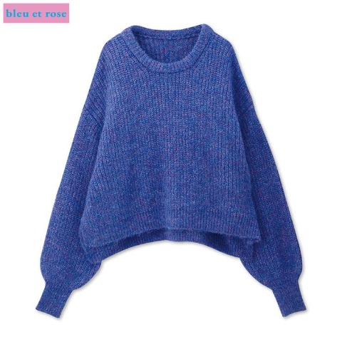レディース　ニットプルオーバー（bleu et rose）