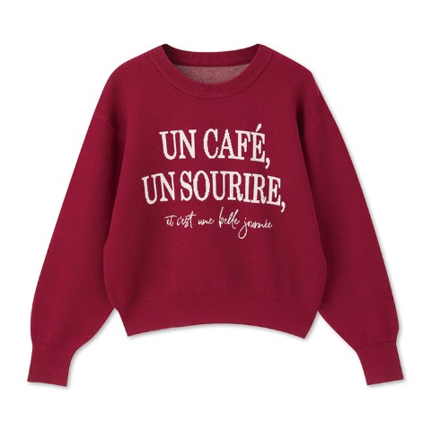 レディース　ニットプルオーバー（bleu et rose）