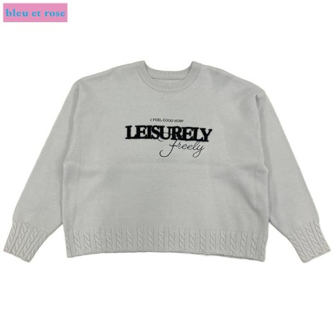 レディース　ニットプルオーバー（bleu et rose）