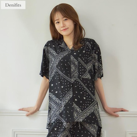 レディース　総柄シャツ（Denifits）