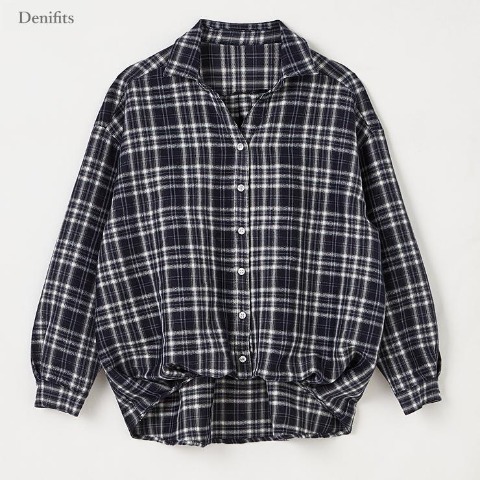 レディース　微起毛シャツ（Denifits）
