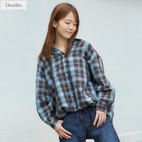 レディース　微起毛シャツ（Denifits）