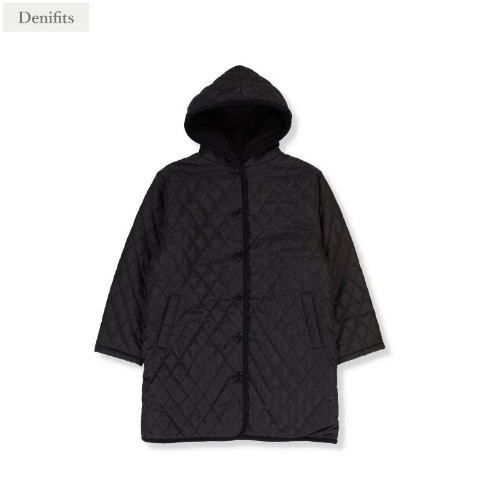 レディース　裏ボアフード付キルティングコート（Denifits）