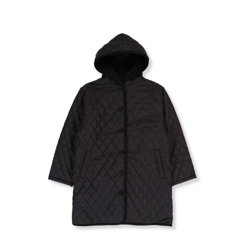 レディース　裏ボアフード付キルティングコート（Denifits）