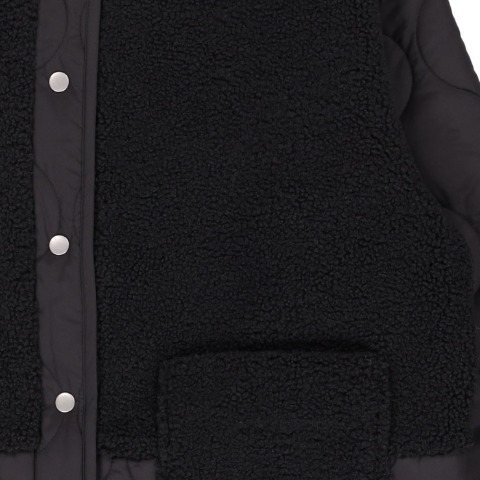 レディース　ボア切替キルトジャケット（Denifits）