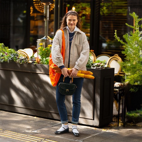 レディース　ジャケット（bleu et rose）