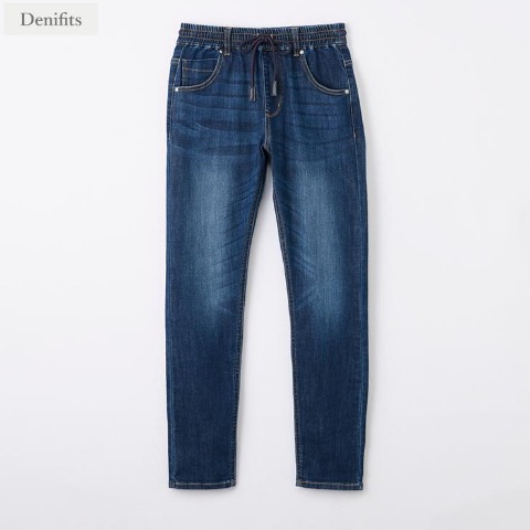 レディース【M～LL】　ウエストイージーデニムパンツ（Denifits）