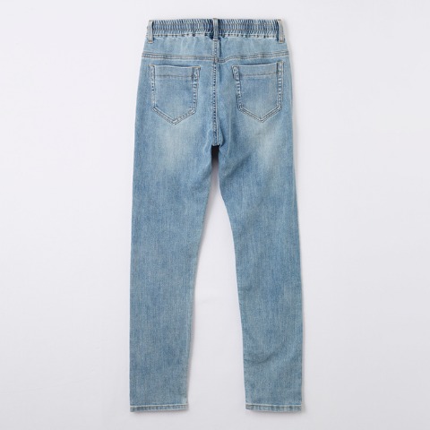 レディース【M～LL】　ウエストイージーデニムパンツ（Denifits）