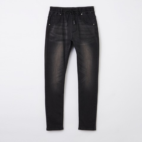 レディース【M～LL】　ウエストイージーデニムパンツ（Denifits）