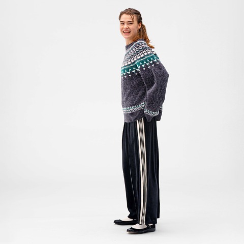 レディース　カットパンツ（bleu et rose）