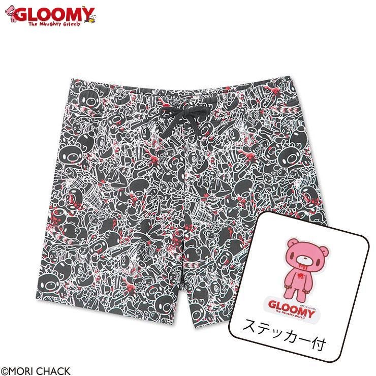 レディース ステッカー付ショートパンツ（いたずらぐまのグルーミー