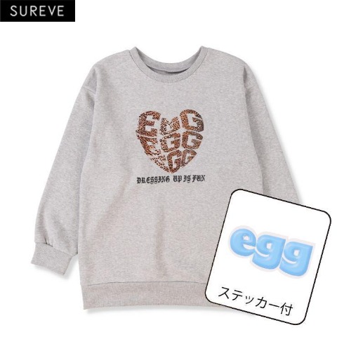 レディース　ロゴプルオーバー（egg×SUREVE）