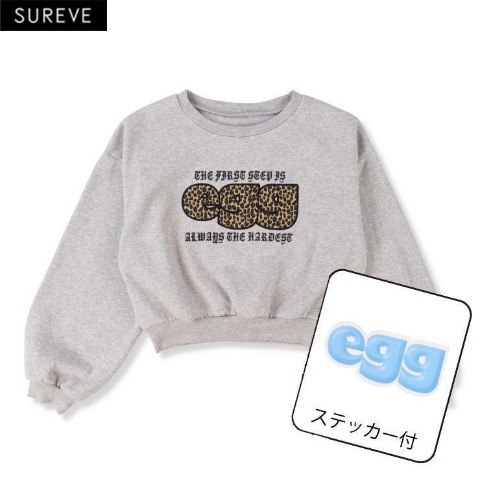 レディース　ロゴプルオーバー（egg×SUREVE）