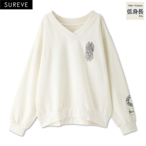 レディース【低身長】　プリントロゴプルオーバー（Shoko×SUREVE）