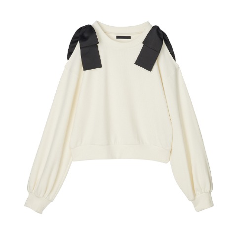 レディース　肩リボンプルオーバー（SUREVE）