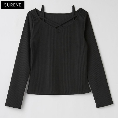 レディース　クロスネックプルオーバー（SUREVE）
