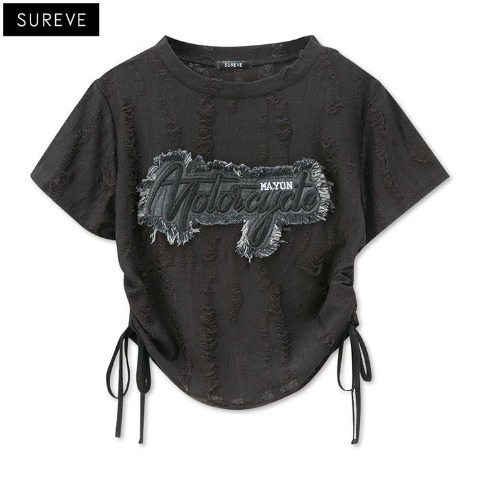 レディース　デニムロゴプルオーバー（SUREVE）