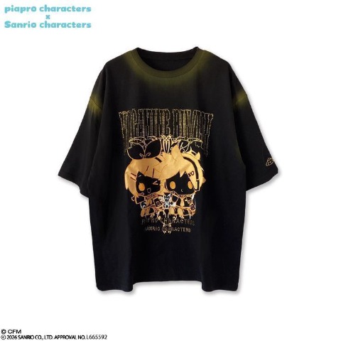 レディース　Tシャツ（ポムポムプリン×バッドばつ丸×リンレン）