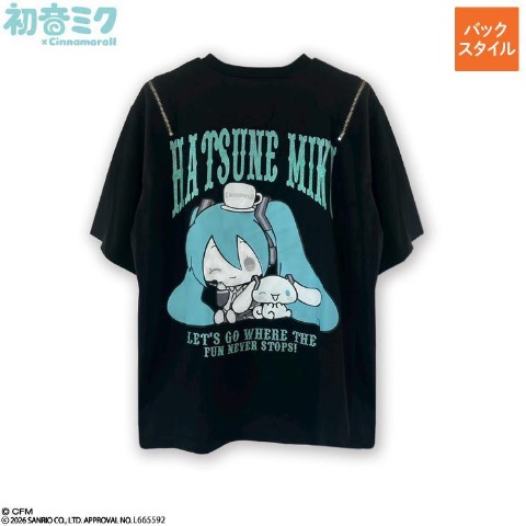 レディース　Tシャツ（シナモロール×初音ミク）