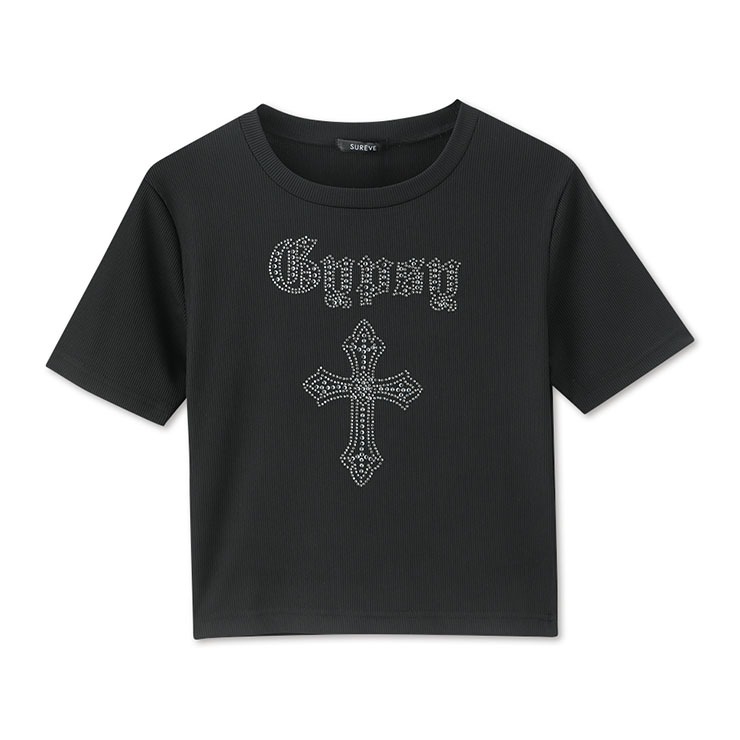 レディース ラインストーンコンパクトTシャツ（SUREVE） | アベイル 