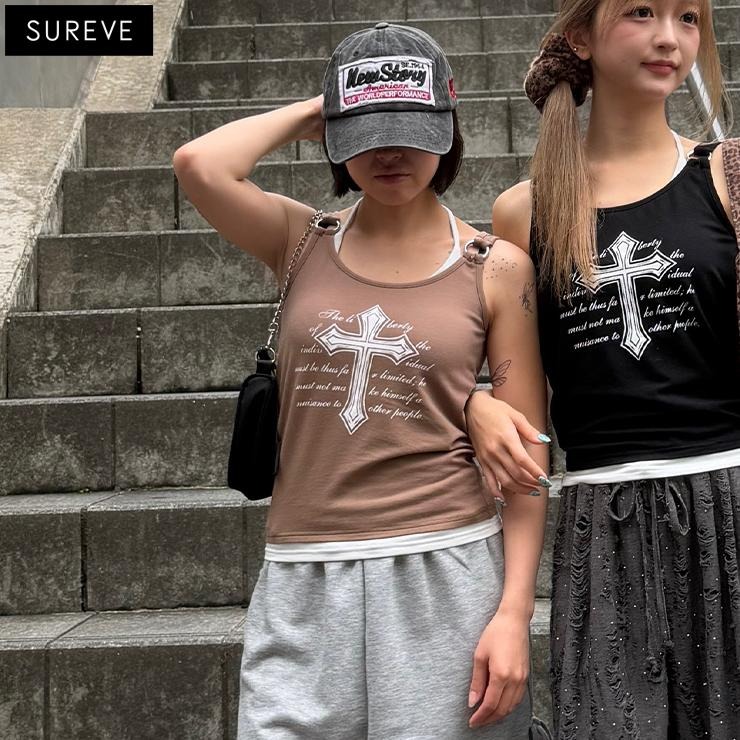 レディース クロスロゴタンクトップ（SUREVE） | アベイル | しまむら