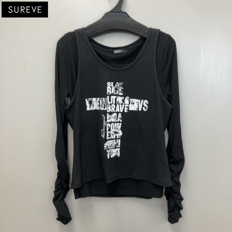レディース クロスロゴタンクトップ+シアープルオーバーセット（SUREVE 