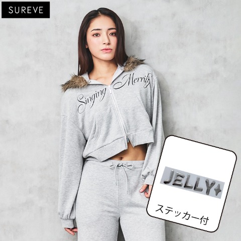 レディース　ジップパーカ（JELLY×SUREVE）