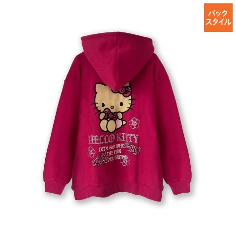 レディース　ジップパーカ（ハローキティ）