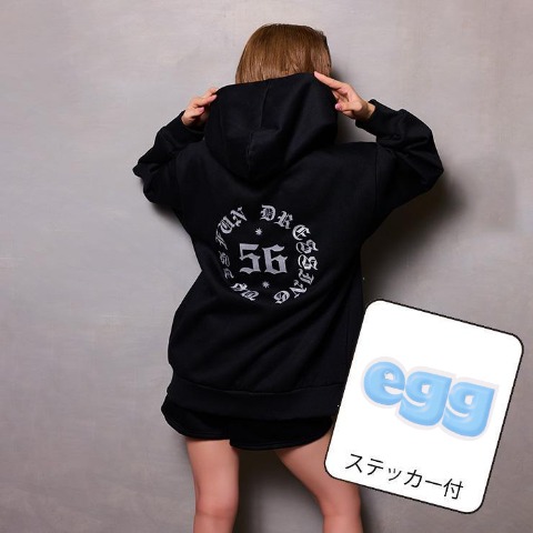 レディース　ジップパーカ（egg×SUREVE）