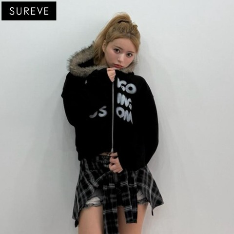 レディース　フード付ジップパーカ（SUREVE×uka.）