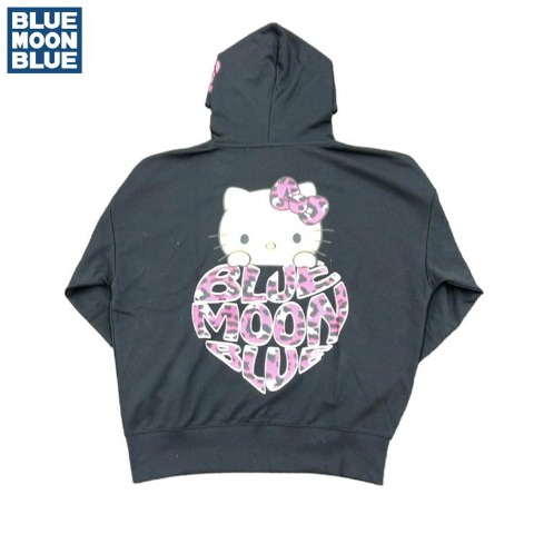 レディース　ジップパーカ（BLUE MOON BLUE×Hello Kitty）