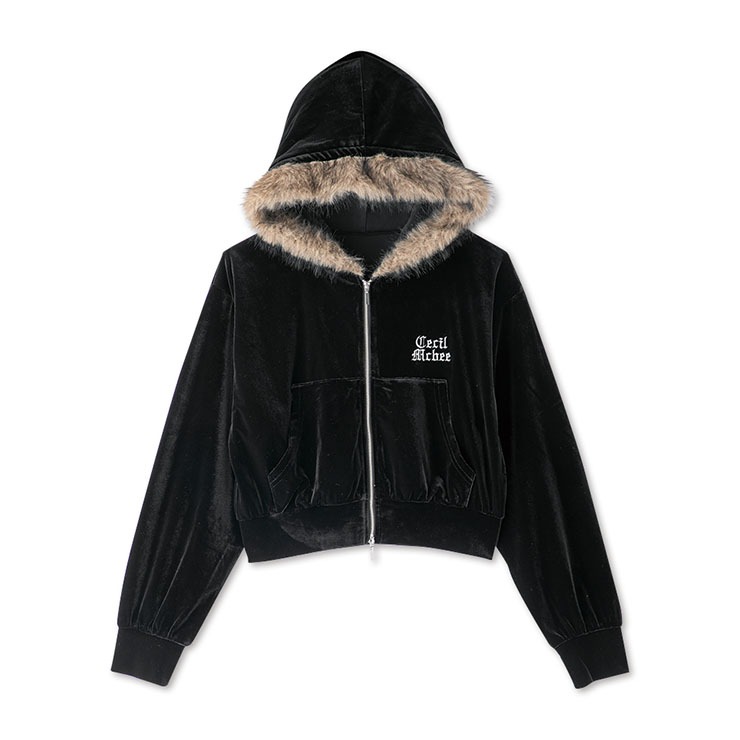 kissmark 黒 オーバーオール ファー付きフード kissmark 黒 オーバーオール ファー付きフード kissmark 黒