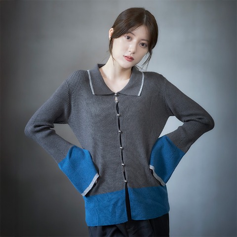 レディース　ニットプルオーバー（SUREVE BLACK）