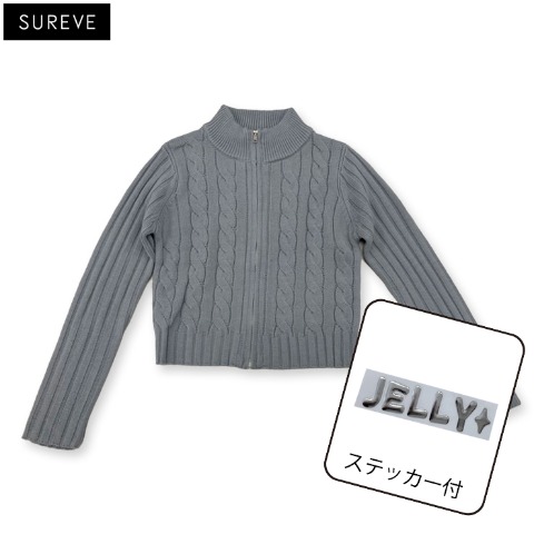 レディース　ジップニットプルオーバー（JELLY×SUREVE）