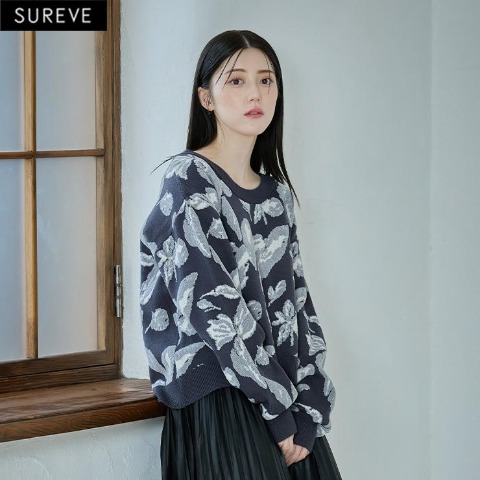 レディース　ニットプルオーバー （SUREVE BLACK）