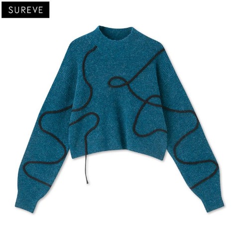 レディース　ニットプルオーバー (SUREVE BLACK）