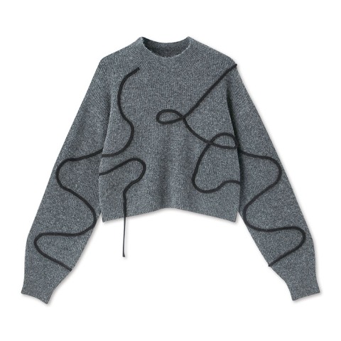 レディース　ニットプルオーバー (SUREVE BLACK）