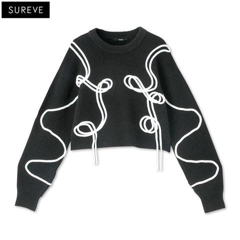 レディース　ニットプルオーバー (SUREVE BLACK)
