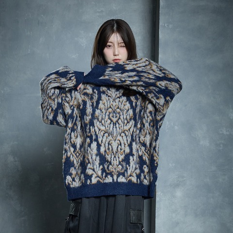 レディース　ニットプルオーバー (SUREVE BLACK）