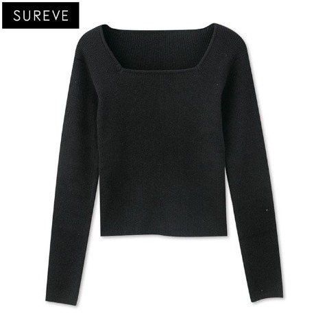 レディース　スクエアニットプルオーバー（SUREVE）