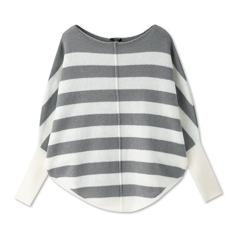 レディース【SSP・SP・M】　ボーダー柄ニットプルオーバー（Shoko×SUREVE）