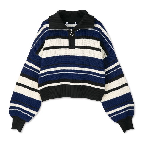 レディース　ハーフジップニットプルオーバー（SUREVE）