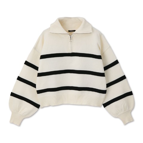 レディース　ハーフジップニットプルオーバー（SUREVE）