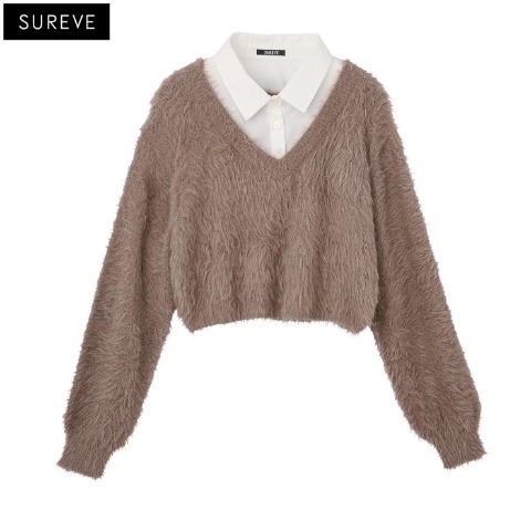 レディース　シャツドッキングニットプルオーバー （SUREVE）