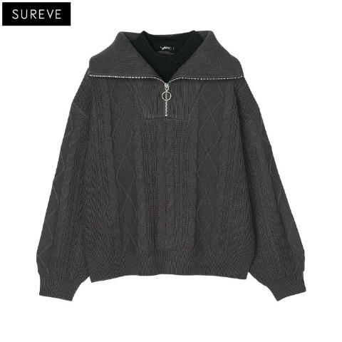 レディース　レイヤードニットプルオーバー (SUREVE）