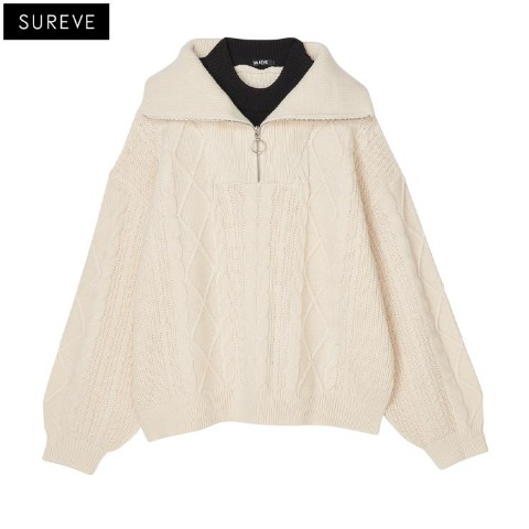 レディース　レイヤードニットプルオーバー (SUREVE）