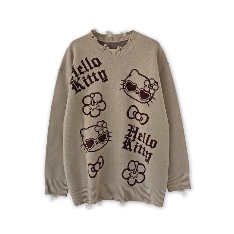 レディース　ニットプルオーバー（ハローキティ）