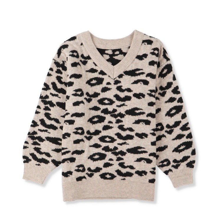 SAINT LAURENT ヒョウ柄ニット SAINT LAURENT ヒョウ柄ニット SAINT LAURENT レオパード柄ニット